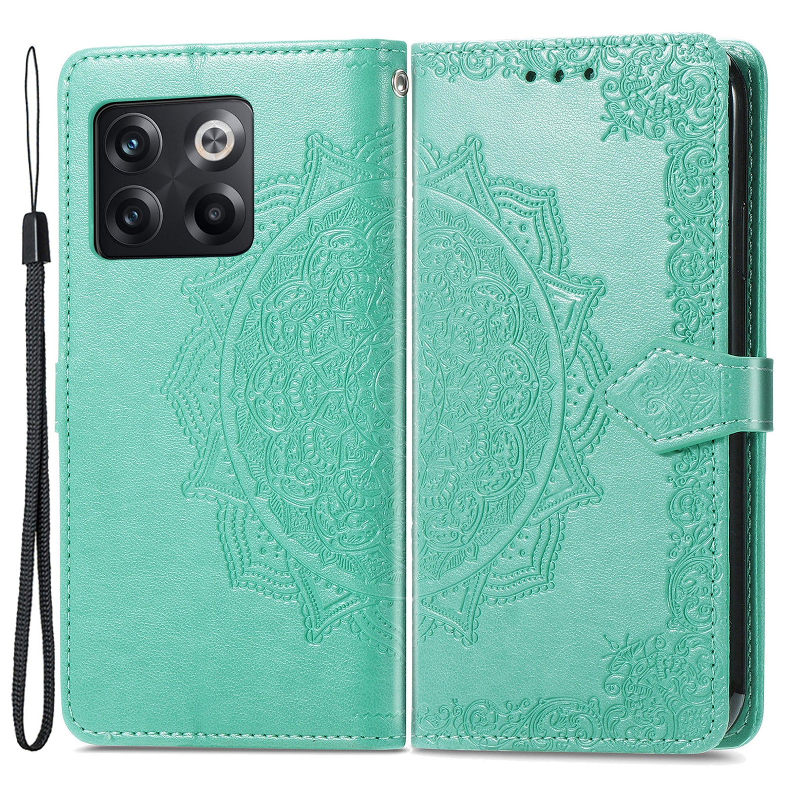 Magnetic Closure Wallet Stand Cover for OnePlus 10T 5G Ace Pro 5G Embossed Mandala Pattern PU Leather Flip Phone Case Magnetic Closure Wallet Stand Cover for OnePlus 10T 5G Ace Pro 5G Embossed Mandala Pattern PU Leather Flip Phone Case